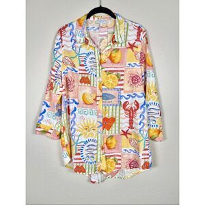 Calypso St Barth Linen Button Down Shirt